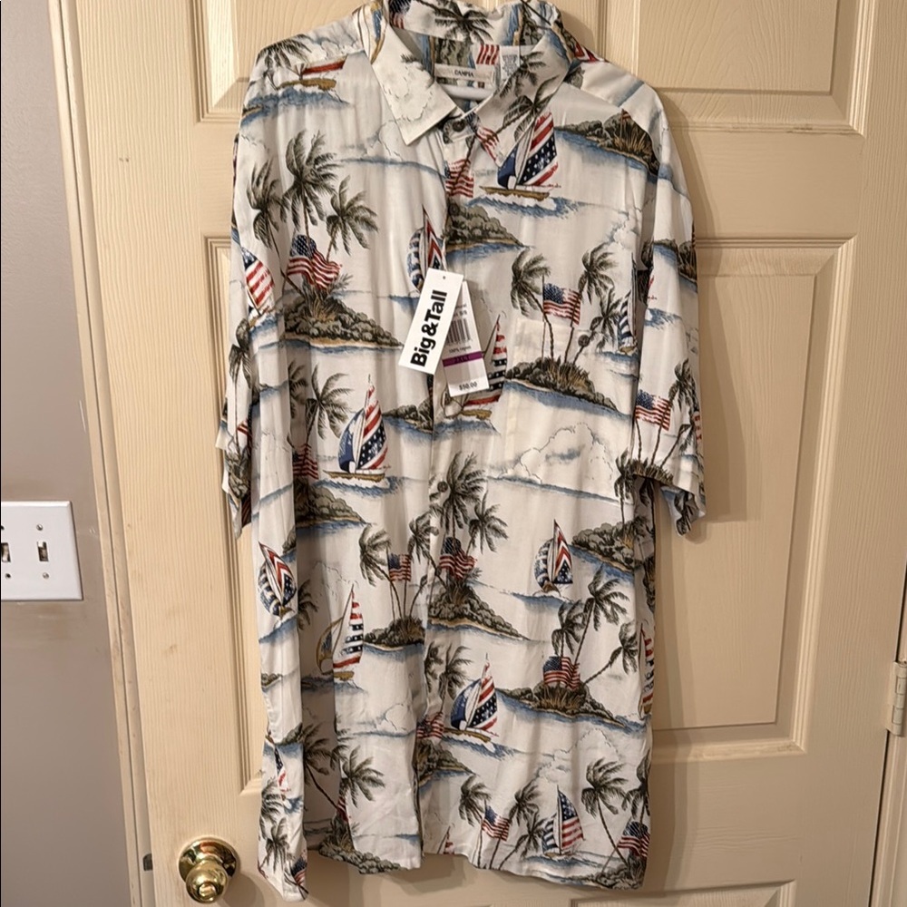 Campia Moda Hawaiian Short Sleeve Shirt New!